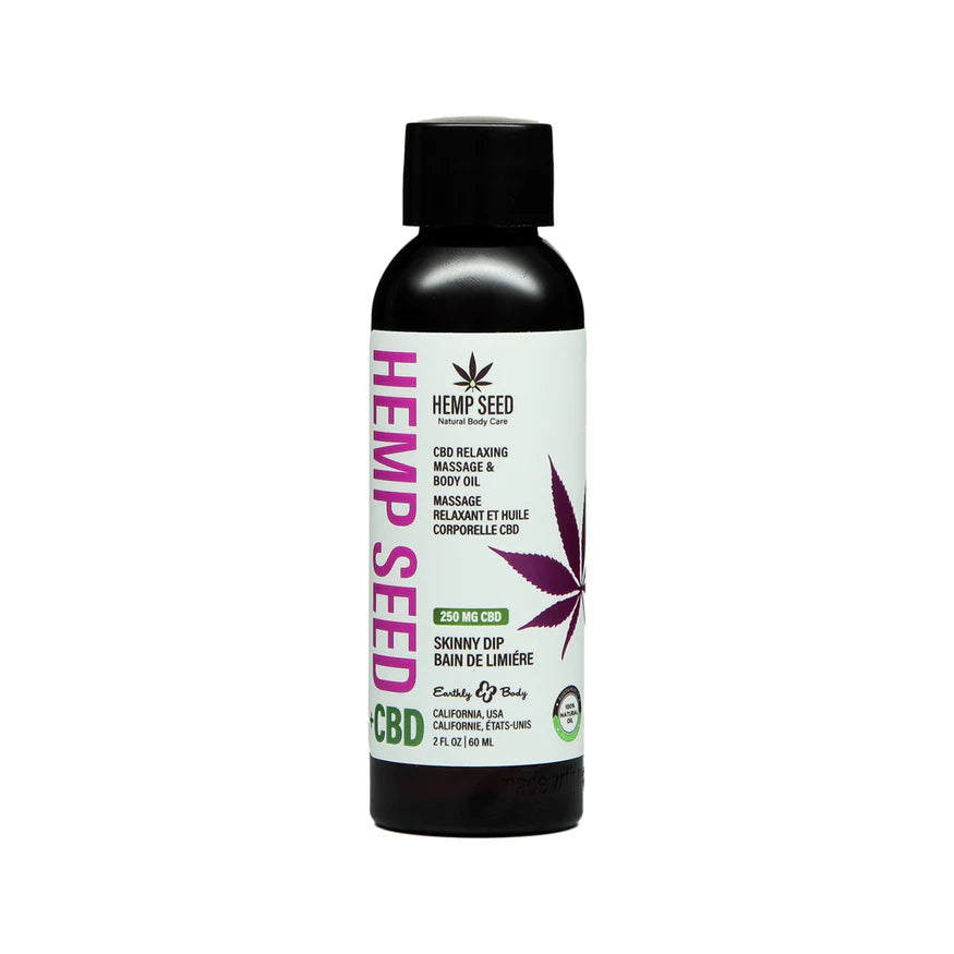 Earthly Body Hemp Seed CBD Relaxing Massage Oil