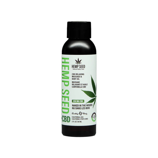 Earthly Body Hemp Seed CBD Relaxing Massage Oil