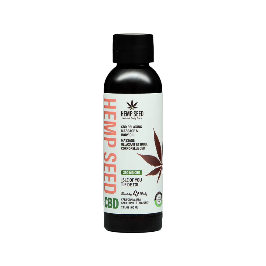 Earthly Body Hemp Seed CBD Relaxing Massage Oil
