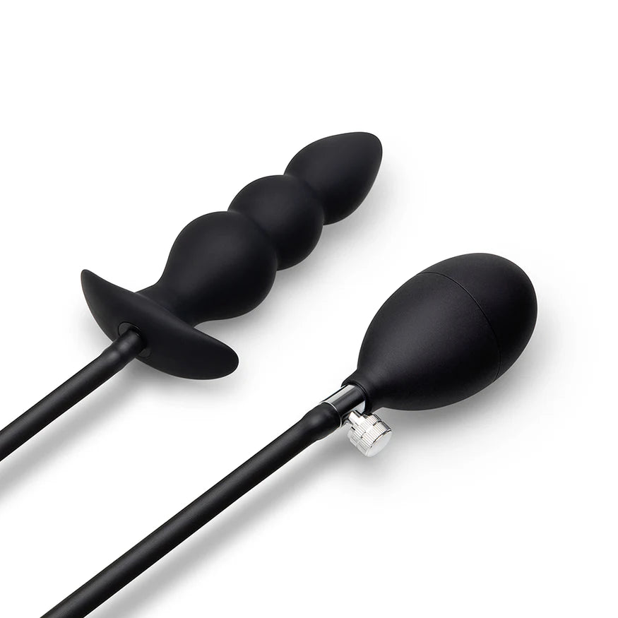 b-Vibe Beaded Inflatable Anal Plug with Hand Pump