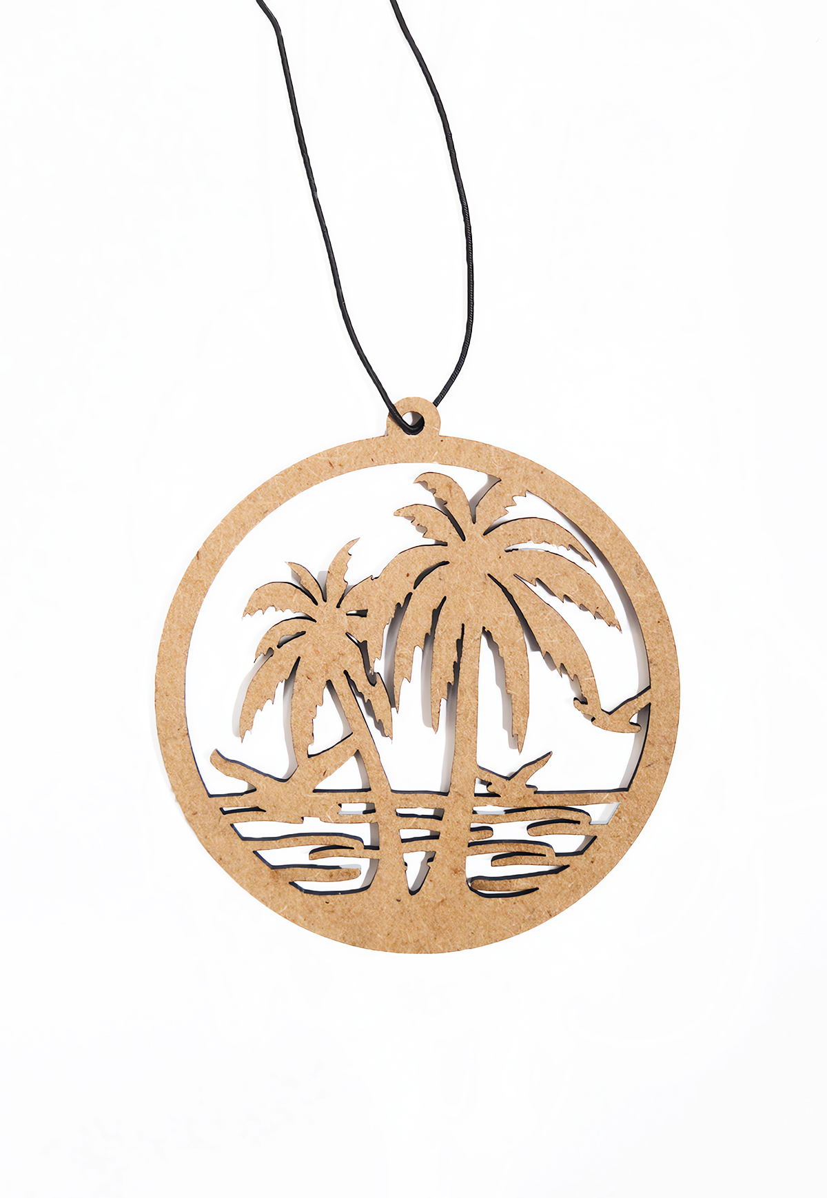 Beach Palm Trees Wooden Air Freshener