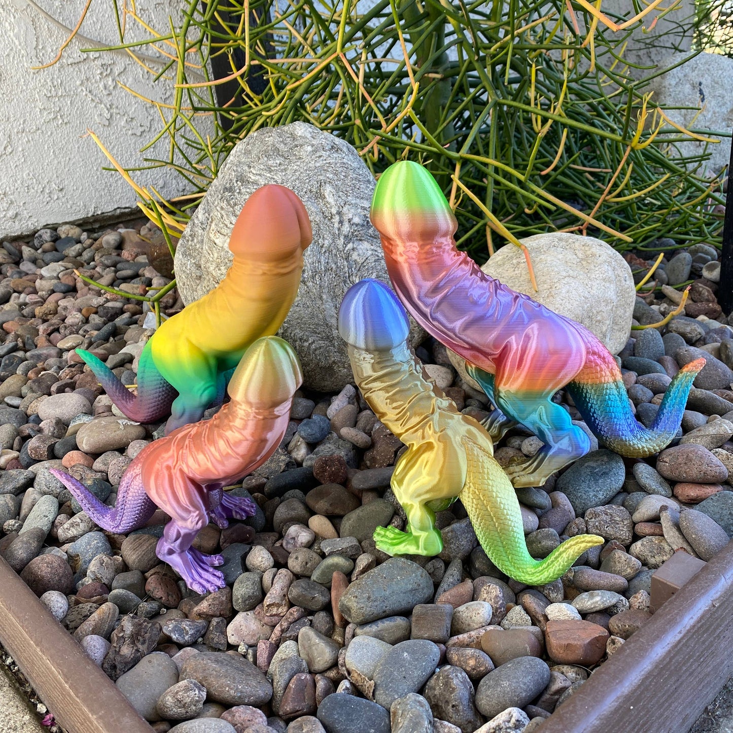 Rainbow Dino-Dick Dickasaurus Rex Bachelorette Party Gift