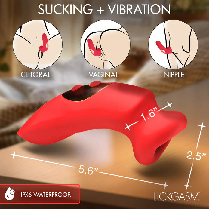 LickGasm Plump Kiss Sucking and Vibrating Clitoral Stimulator