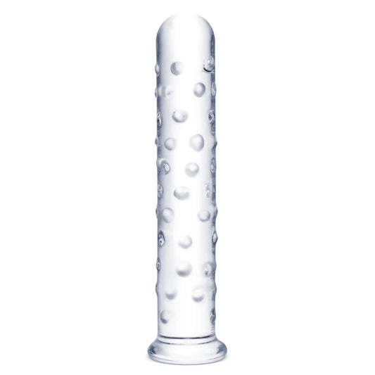 10" Extra Large Glass Nubbed Dildo