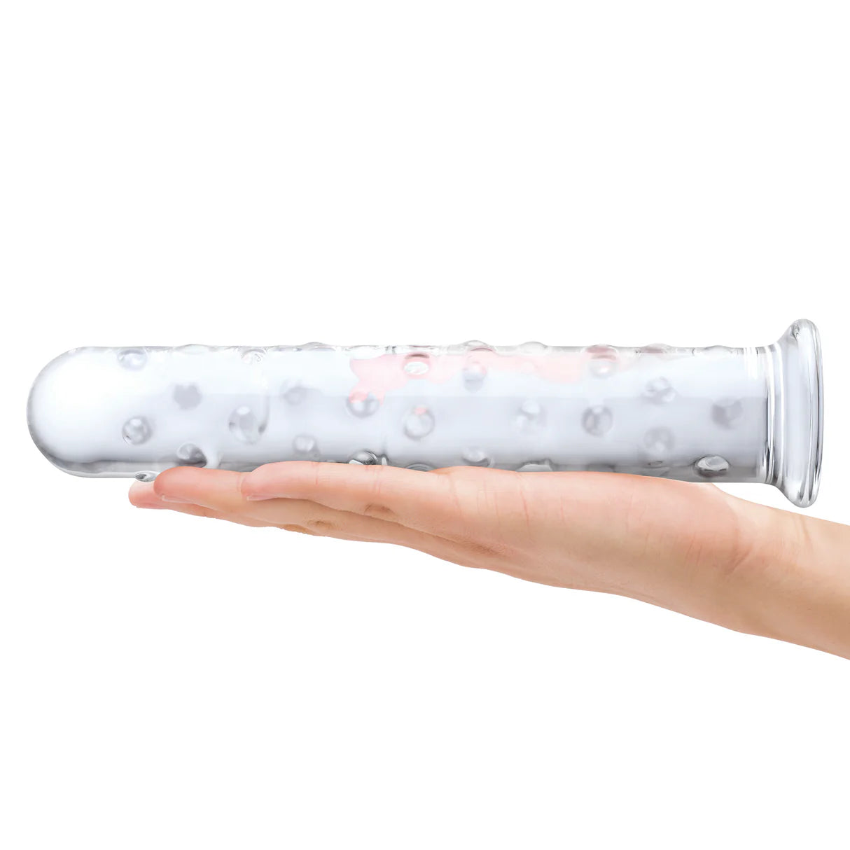 10" Extra Large Glass Nubbed Dildo