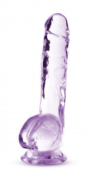 Naturally Yours - 8 Inch Crystalline Dildo - Rose