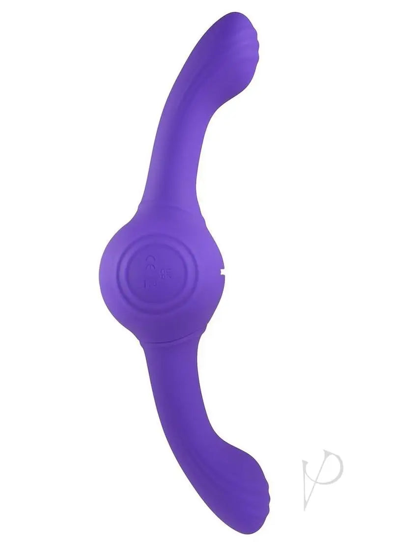 Our Gyro Vibe Rechargeable Silicone Dual End Vibrator – Purple