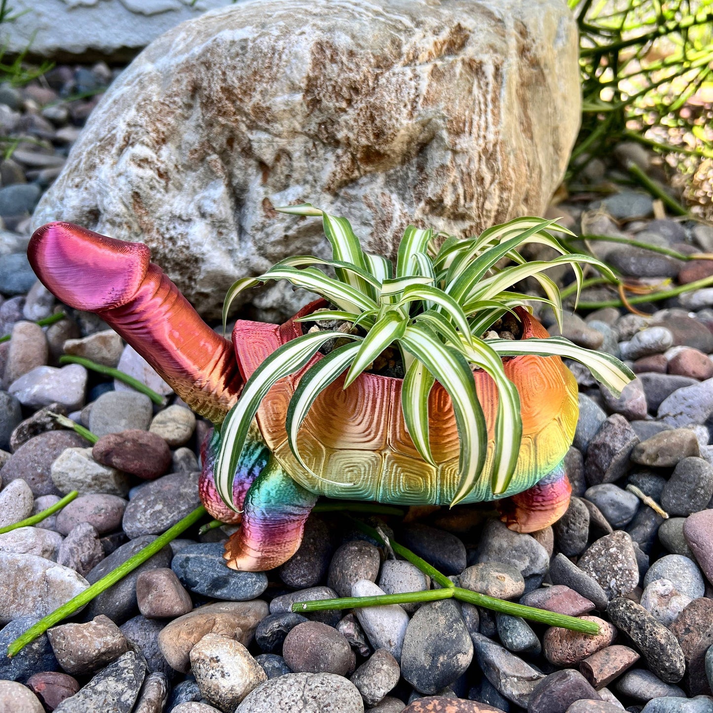 Turtle Dick Planter 3D Printed Tortoise Penis Dickasaurus