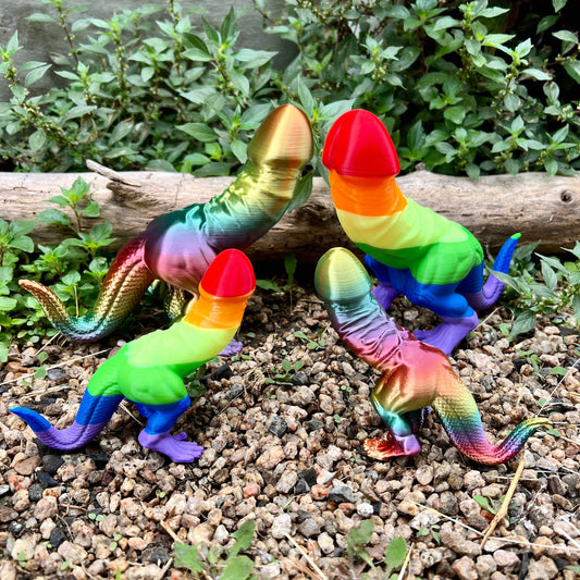 Rainbow Dino-Dick Dickasaurus Rex Bachelorette Party Gift