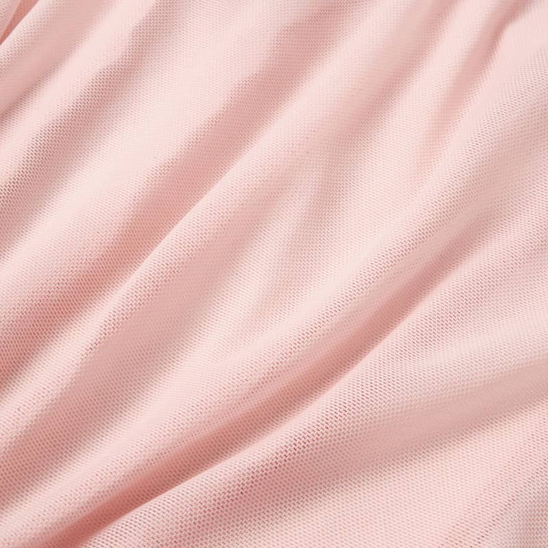 Underwired strappy mesh see through corset bodysuit