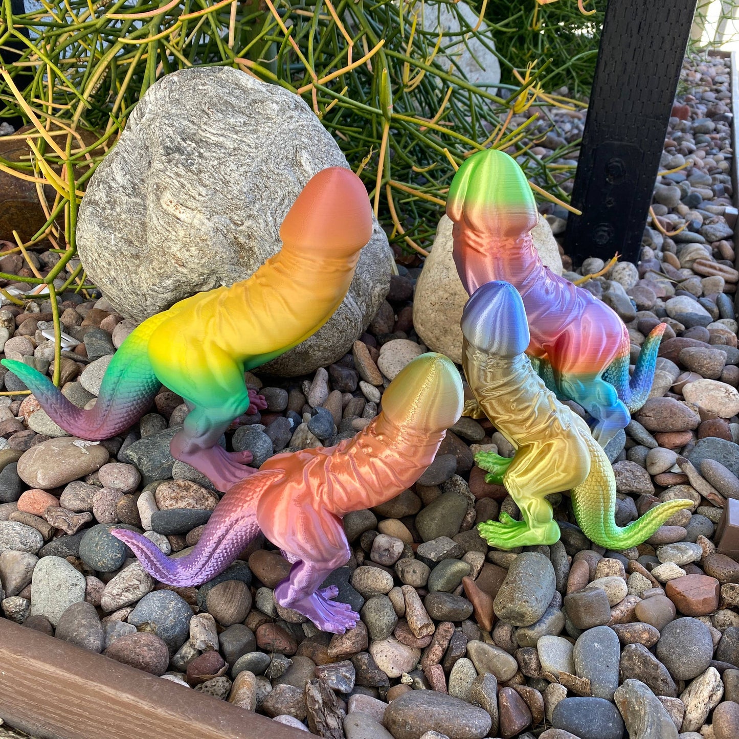 Rainbow Dino-Dick Dickasaurus Rex Bachelorette Party Gift