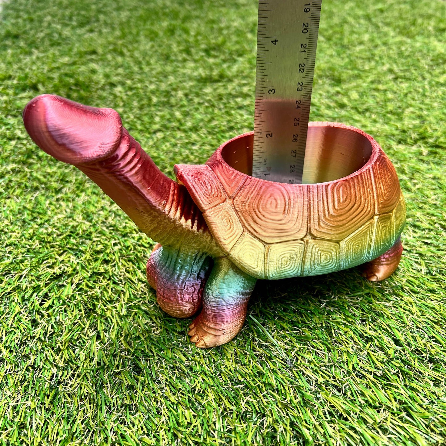 Turtle Dick Planter 3D Printed Tortoise Penis Dickasaurus