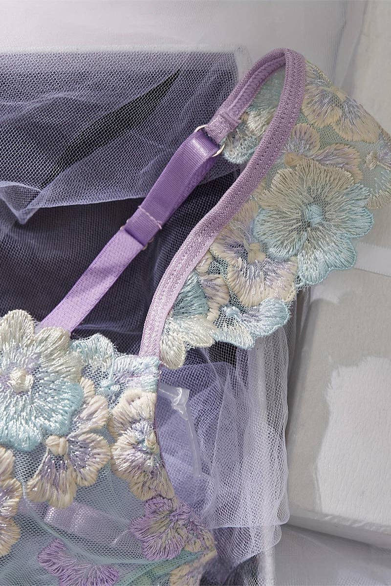 Floral Lace Lingerie Set