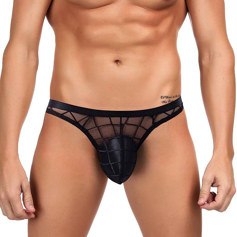 BLACK DIAMOND MESH MENS UNDERWEAR