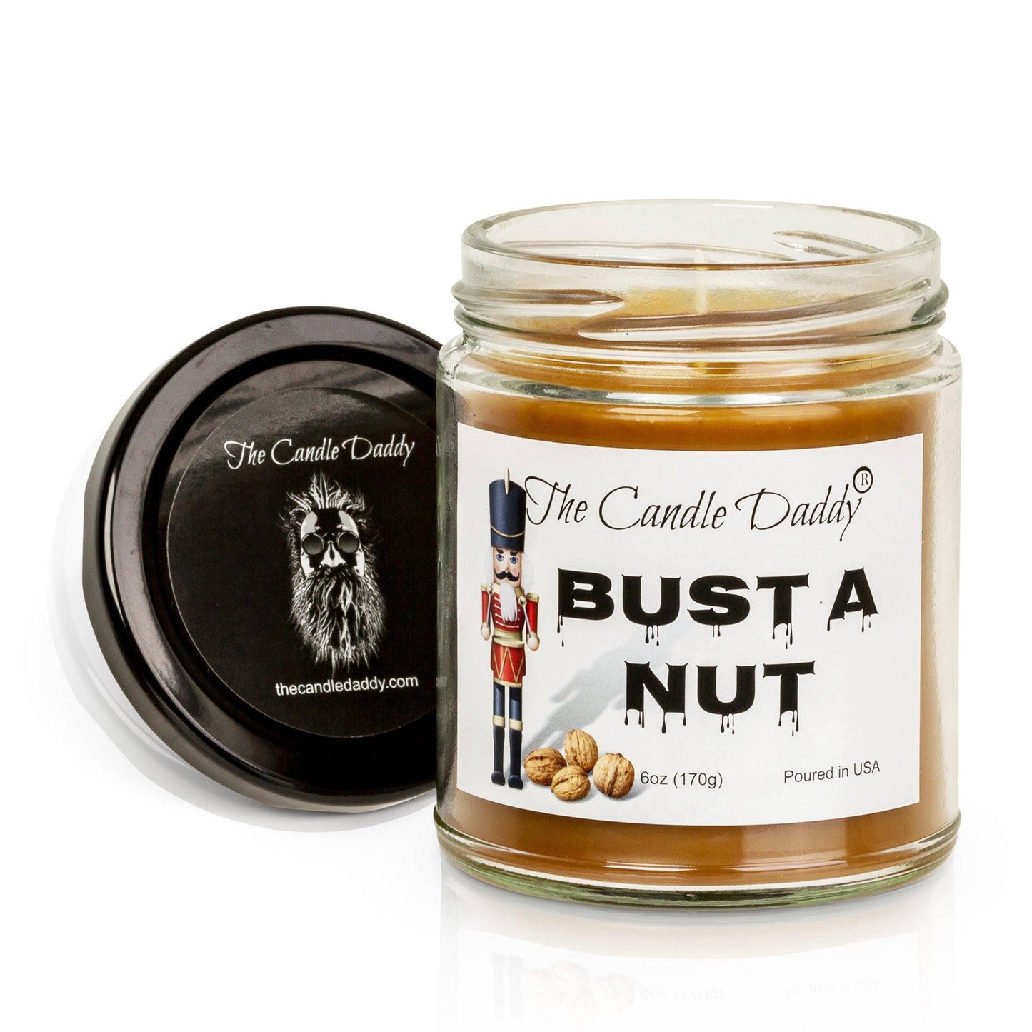 Bust A Nut Holiday Candle - Funny Christmas Candle Gift