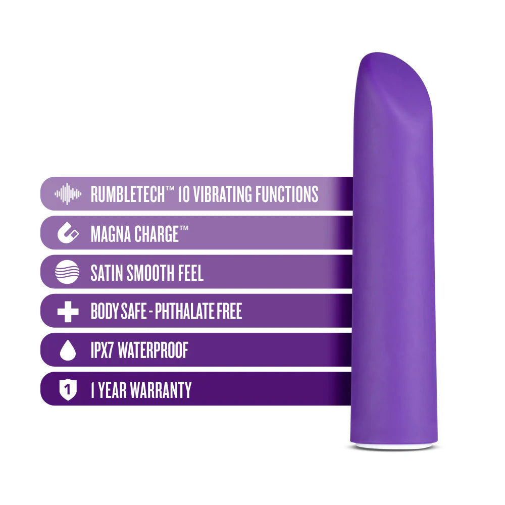 Blush Wellness Power Vibe Rechargeable Bullet Vibrator Purple