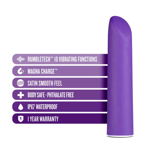 Blush Wellness Power Vibe Rechargeable Bullet Vibrator Purple