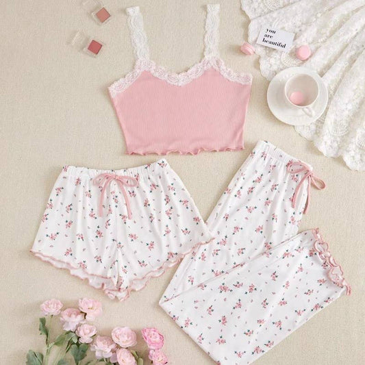 Romance Floral Cami short Lounge set