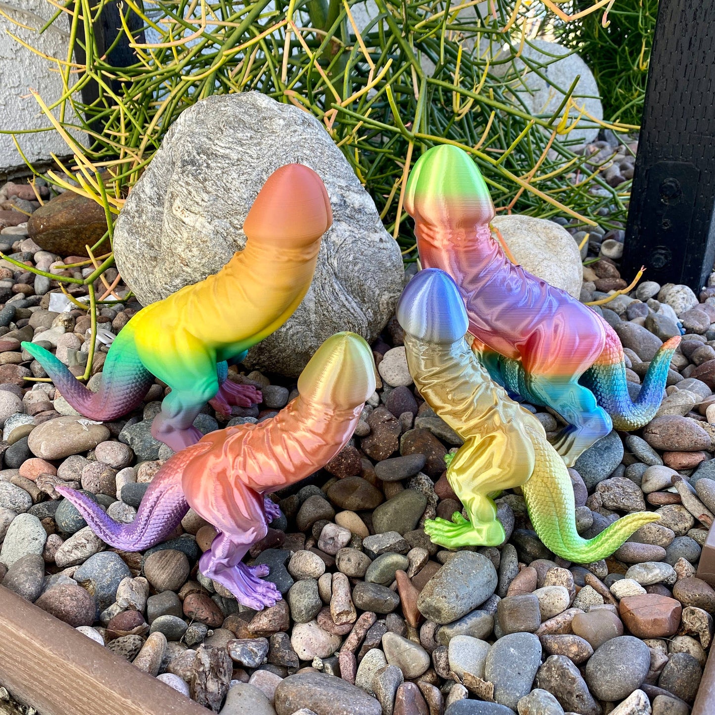Rainbow Dino-Dick Dickasaurus Rex Bachelorette Party Gift