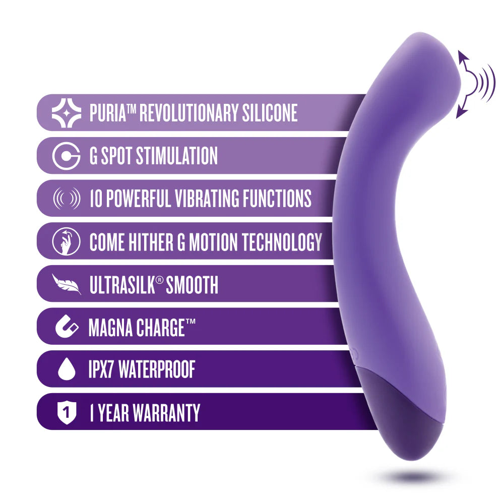 Wellness By Blush™ | G Ball G-Spot Purple UltraSilk® Vibrator - Made with Puria™ Silicone