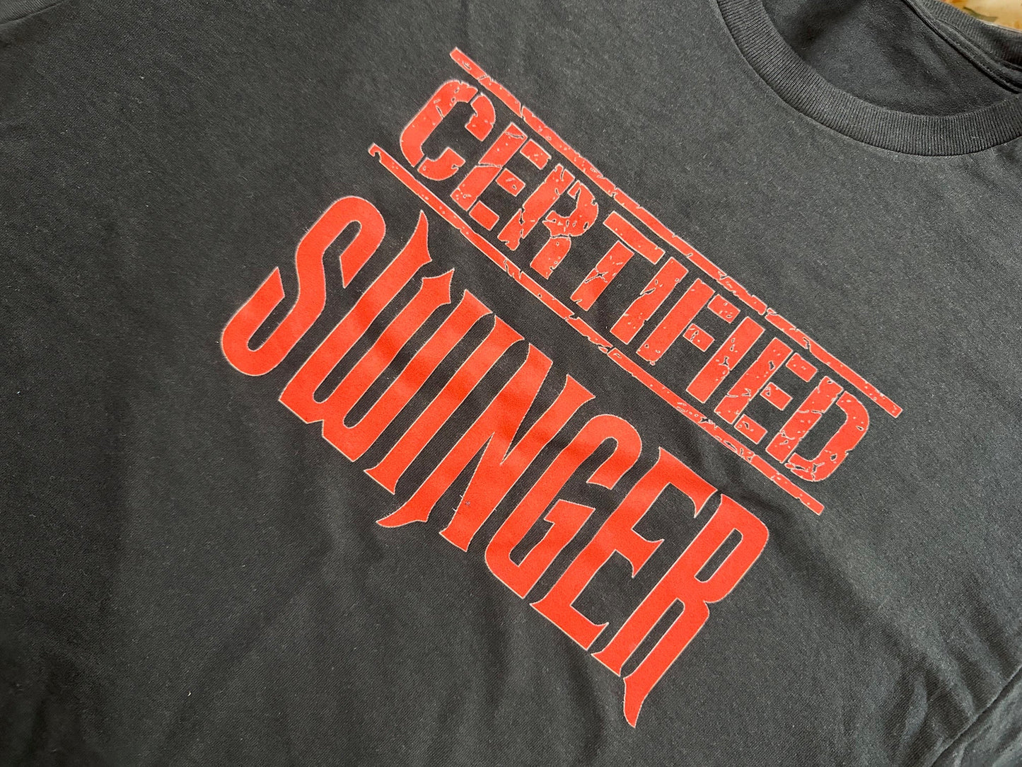 Certified Swinger T-shirt- Black