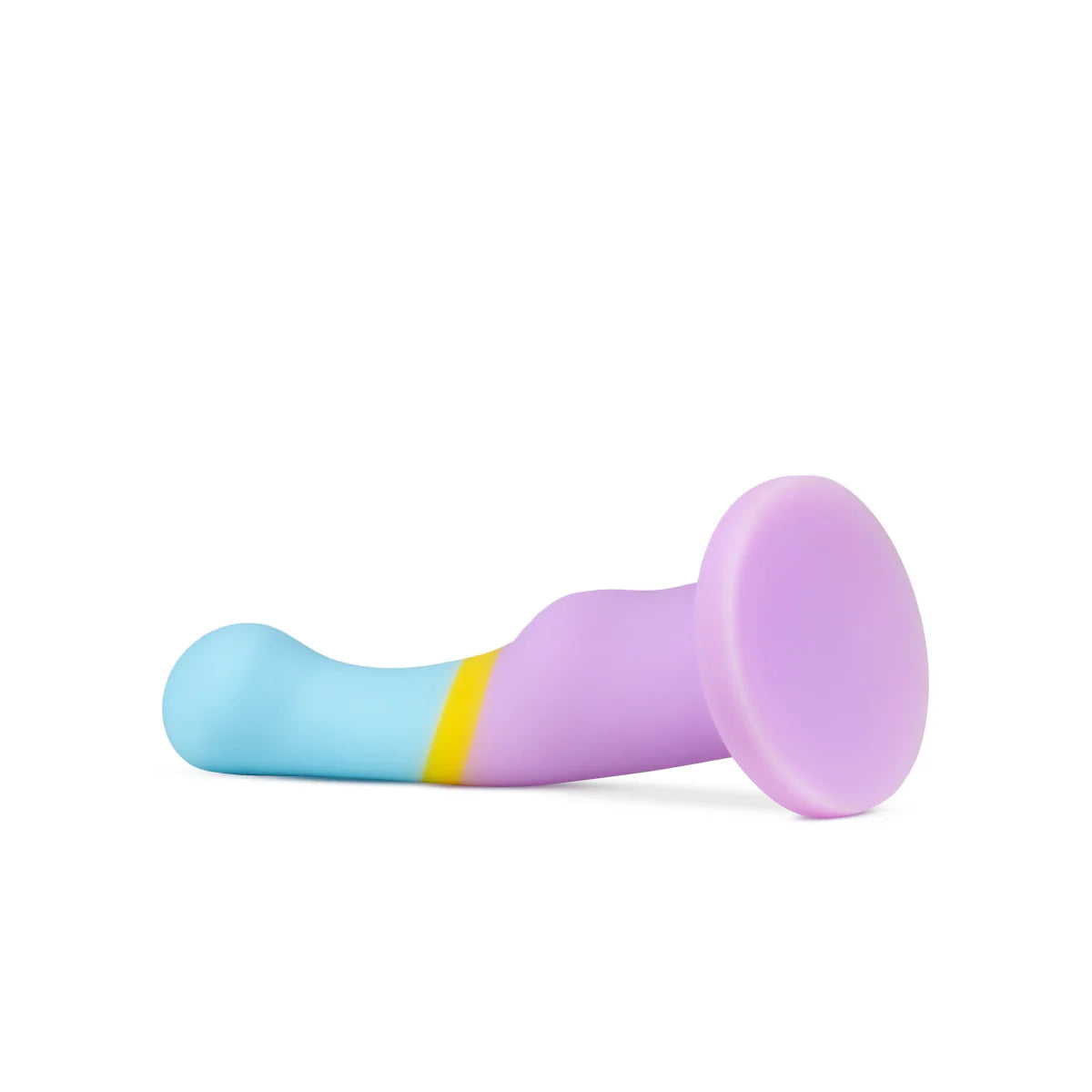 Avant By Blush® | Heart of Gold D14: Artisan 6 Inch Curved P-Spot / G-Spot Dildo with Suction Cup Base - Elegantly Made with Smooth Ultrasilk® Purio™ Silicone