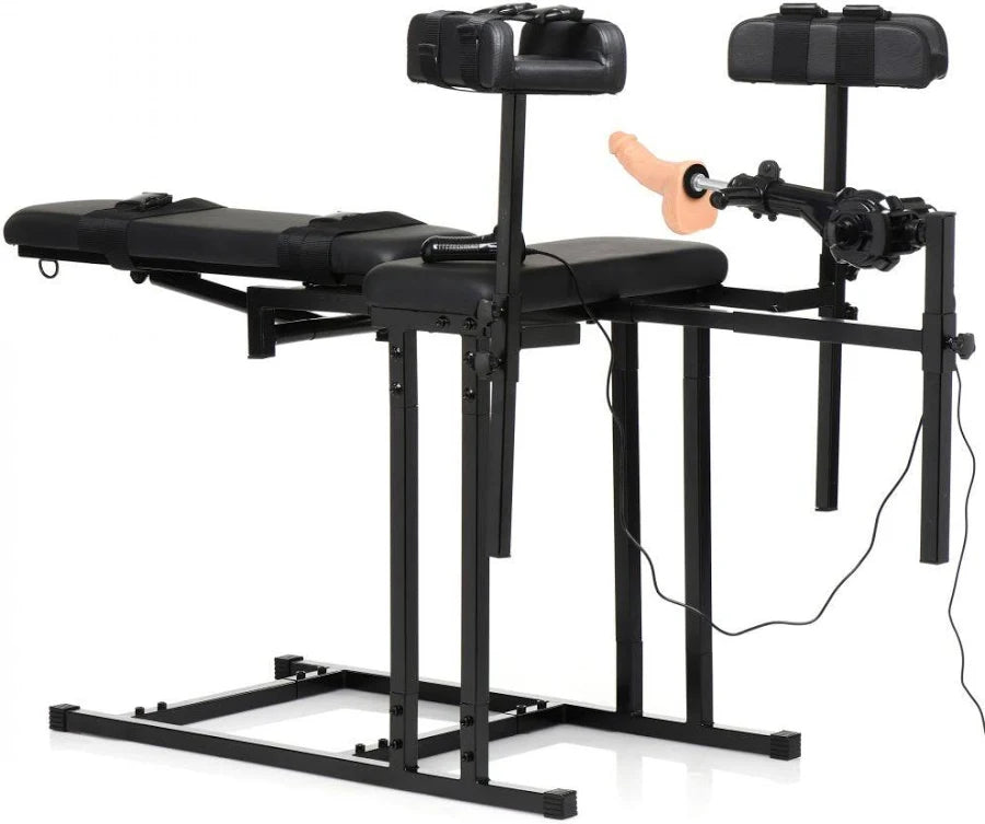 Master Series Ultimate Obedience Chair with Sex Machine
